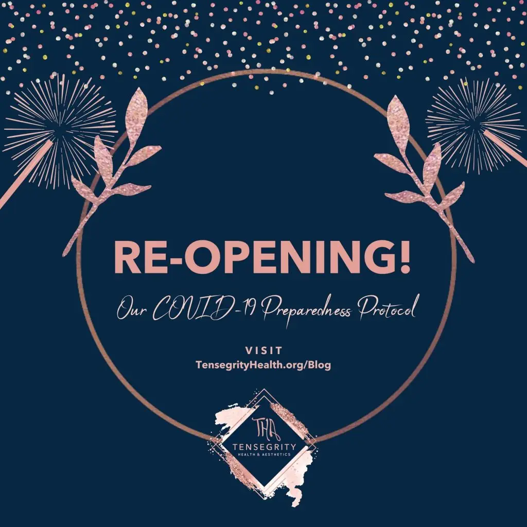 Tensegrity Health and Aesthetics Re-opening